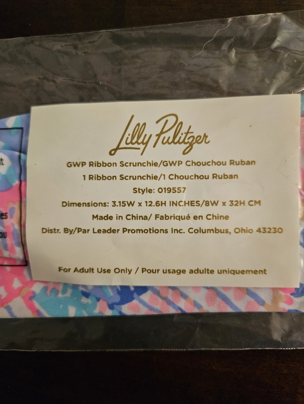 Lilly Pulitzer NWT GWP Scrunchie Ribbon Multi Roar Of The Seas - Picture 5 of 9